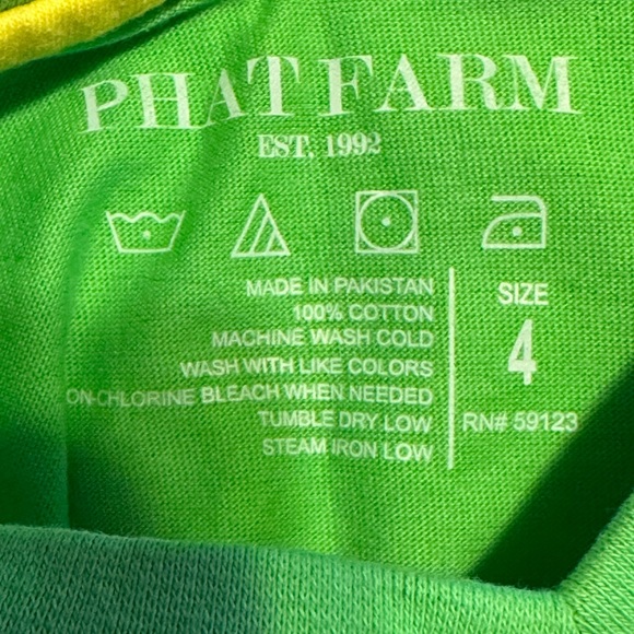 NWOT Phat Farm 1992 Classic American Flava Short Sleeve T-Shirt - Picture 5 of 5